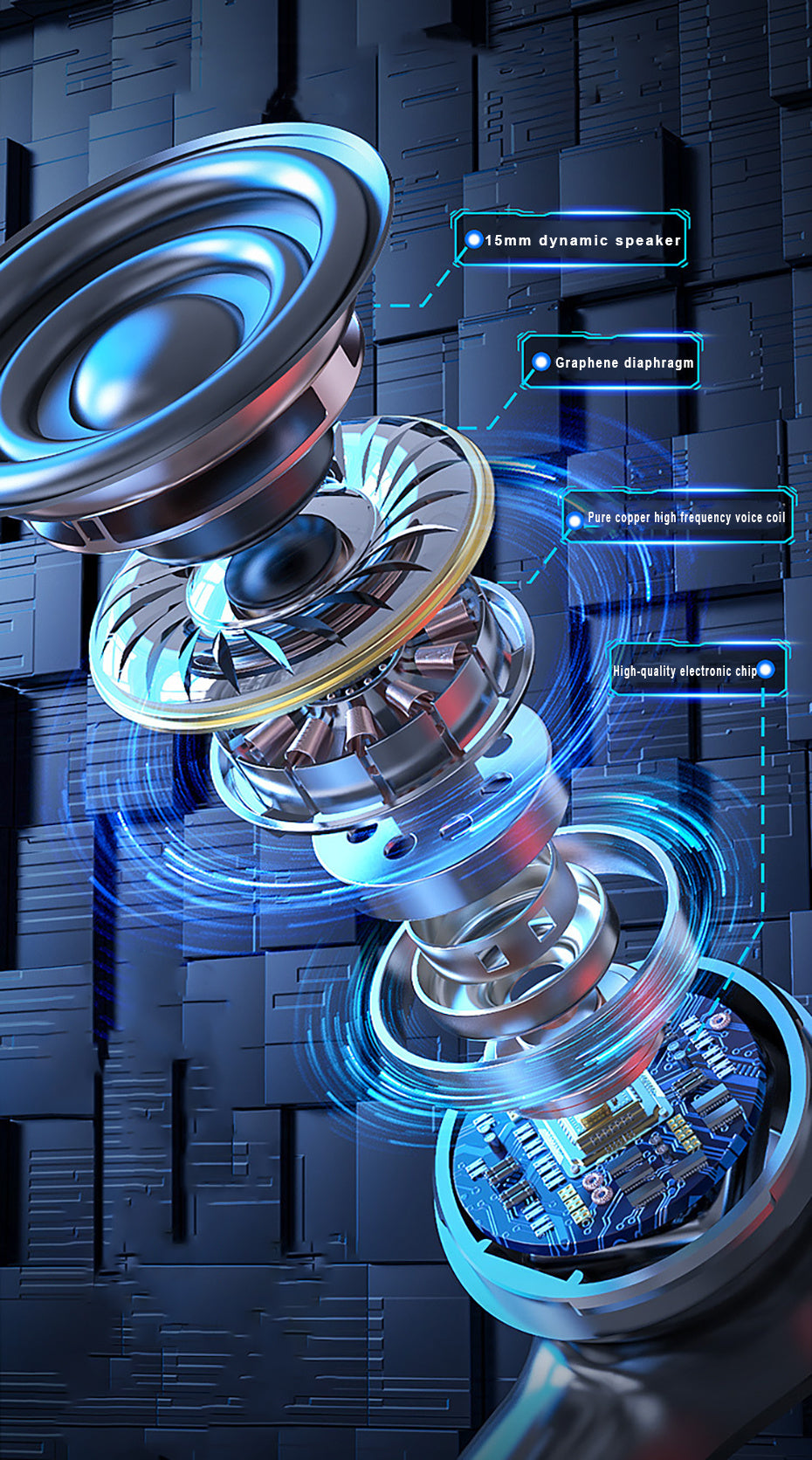 Noise Cancellation Deep Bass Earbuds