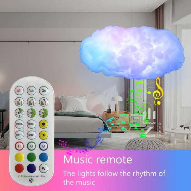 USB Cloud Light APP Control Music Synchronization 3D RGBIC Ambient Light Lightning Simulation Clouds Bedroom Room Light Fendax 0