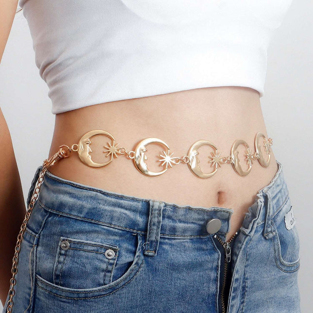 Elegant Moon Waist Chain Ornament Vintage Street Waist Chain Fendax 0