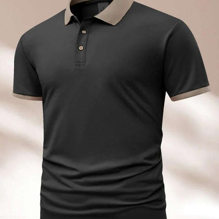 Summer Polo Shirt Printed T-shirt Short Sleeve High-end Lapel Fendax 0