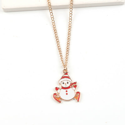 Christmas Necklace Cute Cartoon Santa Claus