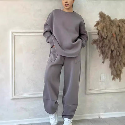Long-sleeved Sweater Trousers Suit