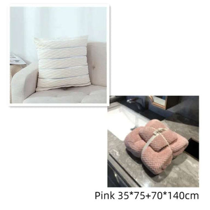 Simple Luxury Striped Velvet Pillow Cover Pillow Cushion Cover Pillow Case Covers for Sofa Flannel Velvet Sofa Cushion Cover Fendax 0