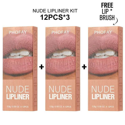 PHOFAY Nude Lipliner Kit Fendax 4