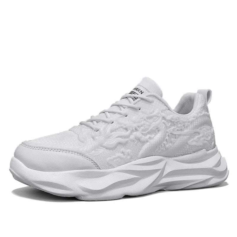 Chinese Loong Breathable Casual Fly Knit Sneakers Fendax 0