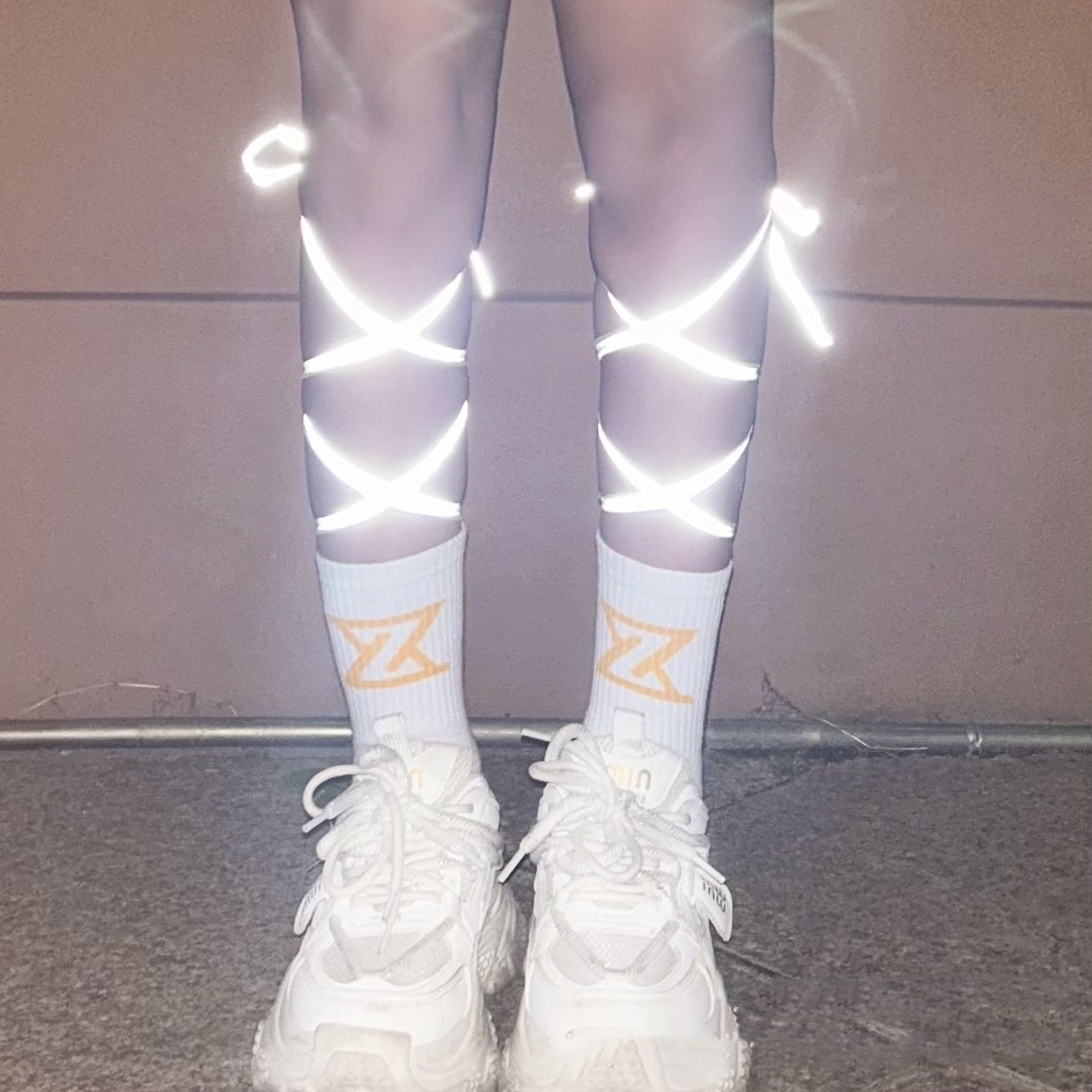 Christmas Luminous Dance Strap Women's Socks