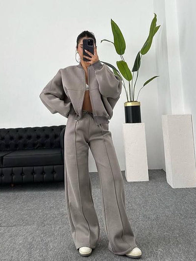 Cardigan Pants Two-piece Set