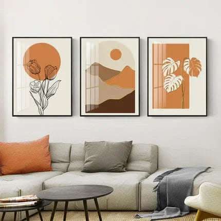 Modern Living Room Decorative Northern Europe Light Luxury Abstract Hanging Painting Fendax 0