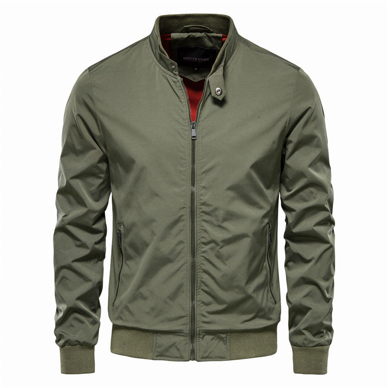 Men's Zip-up Jacket With Pockets