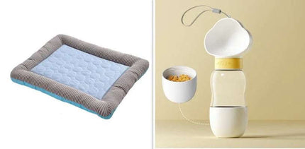 Pet Cooling Pad Bed For Dogs Cats Puppy Kitten Cool Mat Pet Blanket Ice Silk Material Soft For Summer Sleeping Blue Breathable Fendax 0