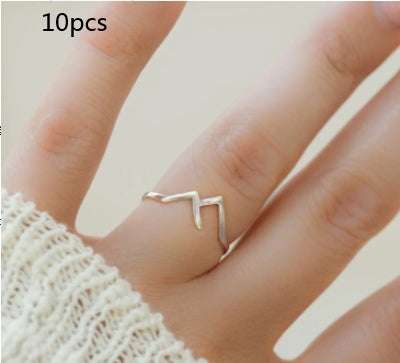 Mountain-shaped Copper Creative Custom Ladies Ring Fendax 0