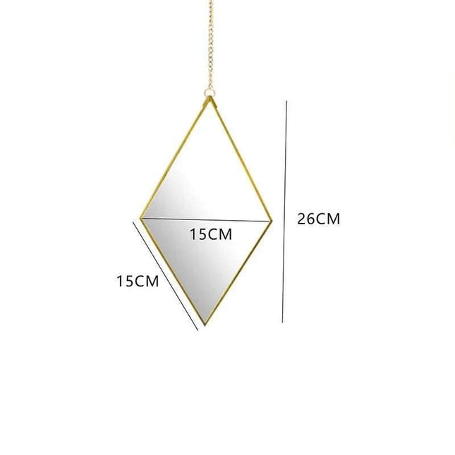 Brass Hexagonal Cosmetic Bathroom Mirror Fendax 0