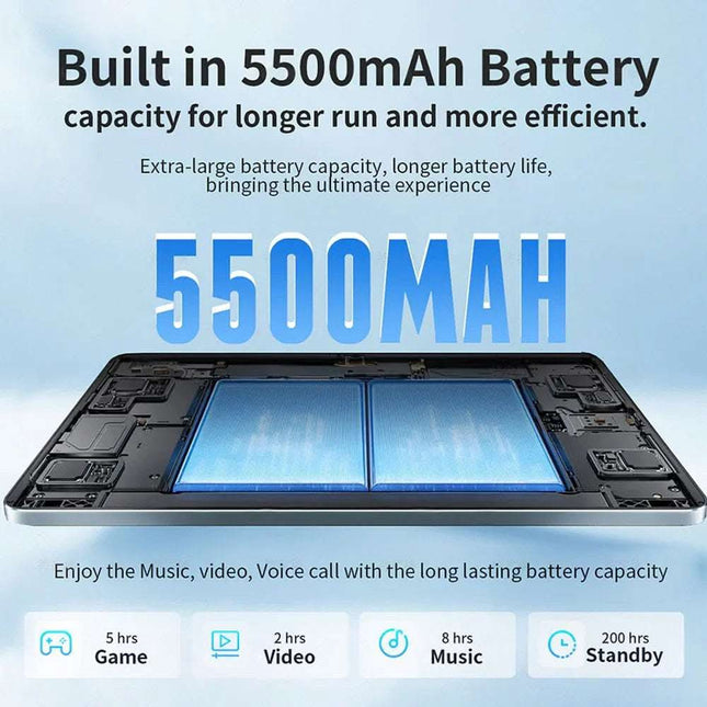 G-tab T9 Rockchip RK3562 Quad Core 3GB 3GB RAM 64GB ROM 10.1 Inch Android 14 Tablet PC Grey Fendax 5