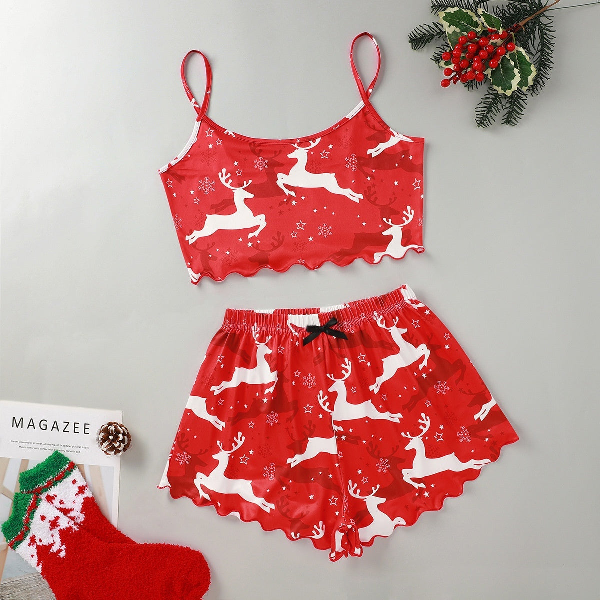 Christmas Thin Pajamas Set