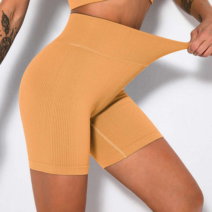 Seamless Knitted Sexy Sports Short-sleeved Shorts Yoga Wear Fitness Suit Fendax 0