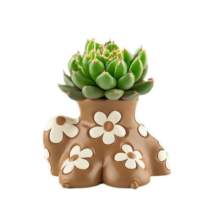 Creative Resin Body Art Flowerpot Home Home Decor Fendax 0