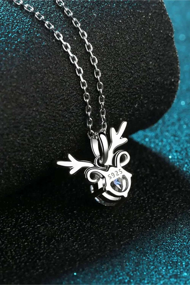 1 Carat Moissanite Necklace - 925 Sterling Silver Jewelry