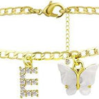 Gold white butterfly / E