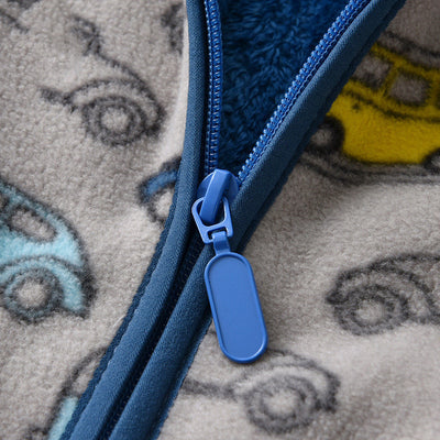 Printed Polar Cartoon Boy Jacket