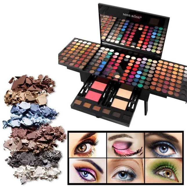 180 Colors Eyes Shadow Blush Set Personalized Piano-shaped Makeup Palette Box Fendax 0