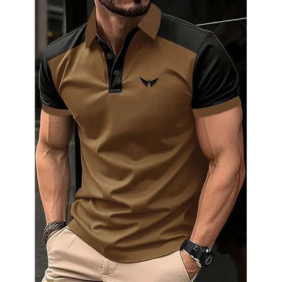Men's 3D Printing Digital Printed Polo Shirt Short Sleeve Fendax 0