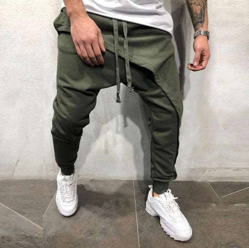 Men's layered jogging pants hip-hop drawstring pants Fendax 0