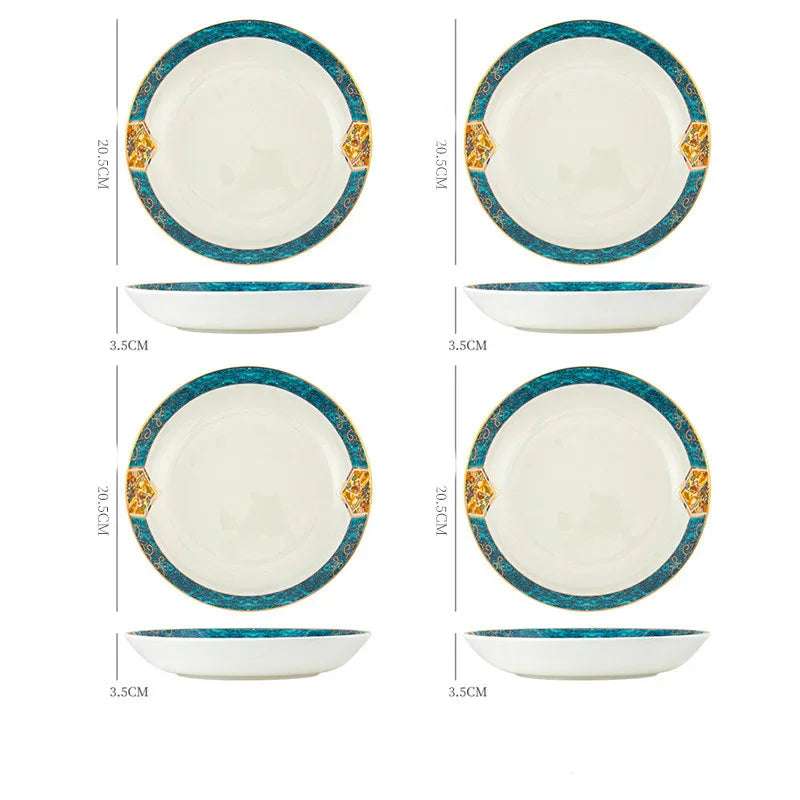 Dinner Plates Ceramic Steak Plate Web Porcelain Fendax 0