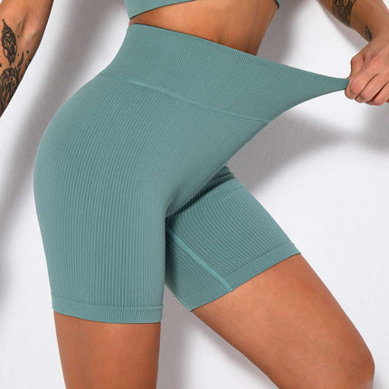 Seamless Knitted Sexy Sports Short-sleeved Shorts Yoga Wear Fitness Suit Fendax 0