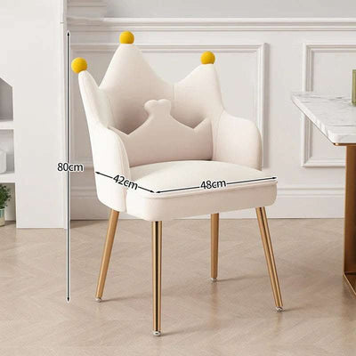 Light Luxury Dressing Stool Home Dining Chair Backrest Petals Fendax 0