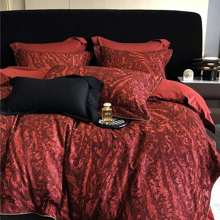 Long-staple Cotton Printed Four-piece Bedding Set Cotton Bedding Fendax 0