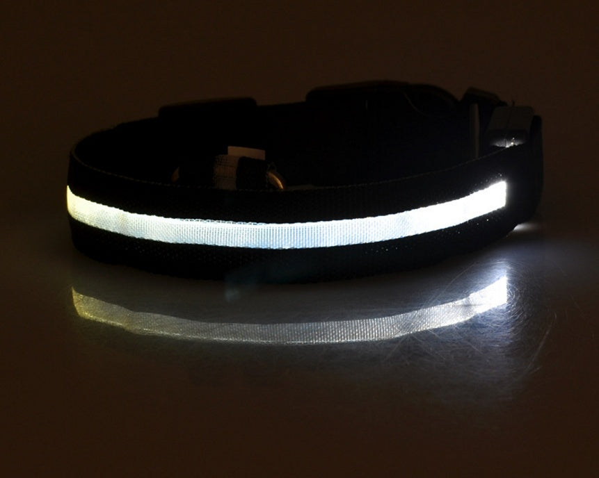 Nylon LED pet collar