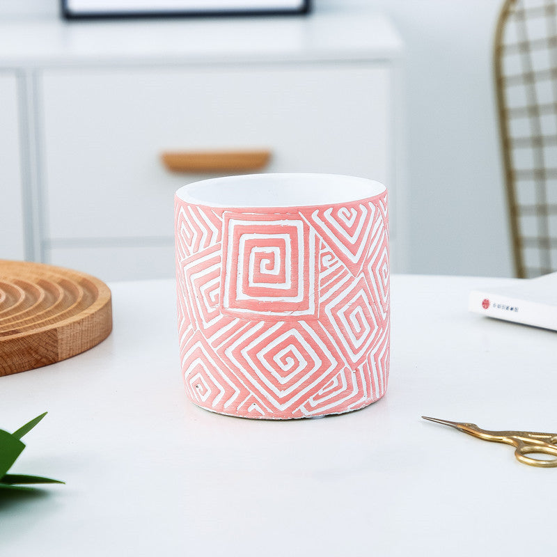 European style simple succulent plant pot