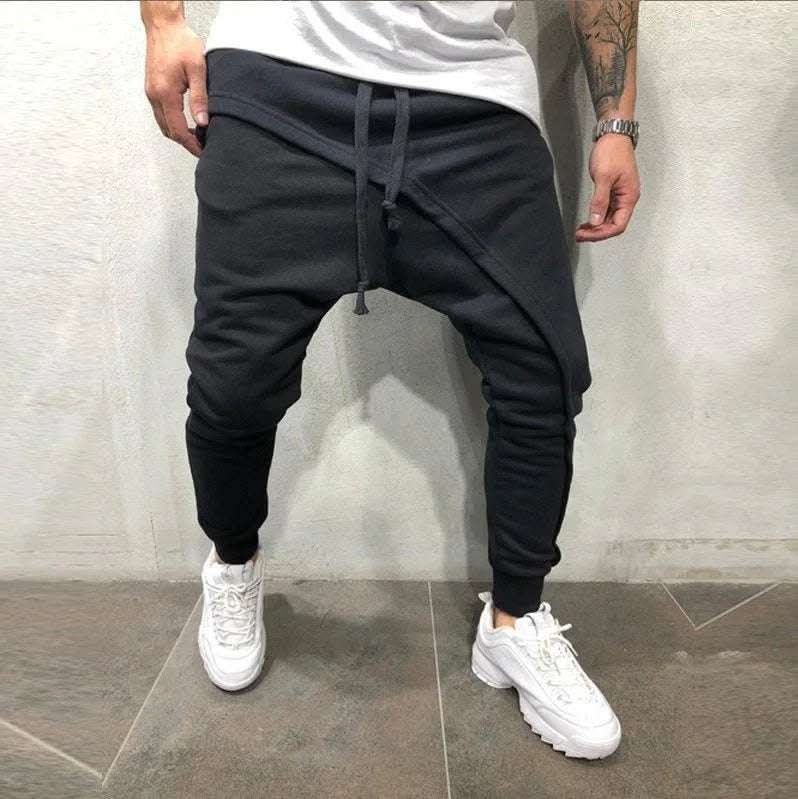 Men's layered jogging pants hip-hop drawstring pants Fendax 0