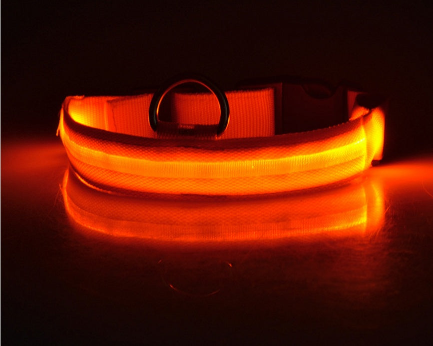 Nylon LED pet collar