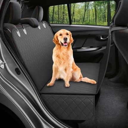 Dog Car Seat Cover View Mesh Pet Carrier Hammock Safety Protector Car Rear Back Seat Mat With Zipper And Pocket For Travel Fendax 0