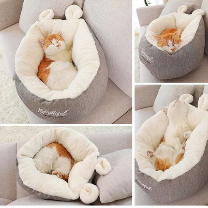 Pet Dog Bed Warming Soft Sleeping Bag Cushion Puppy Kennel Fendax 0