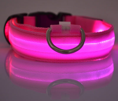 Nylon LED pet collar