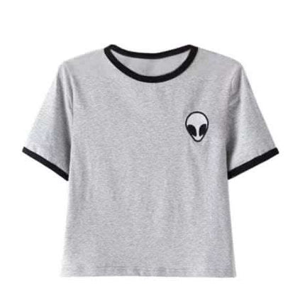 CROP TOP ALIEN MANCHES COURTES Fendax 0