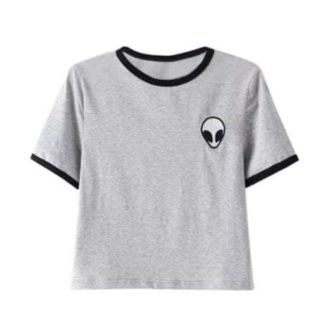 CROP TOP ALIEN MANCHES COURTES Fendax 0