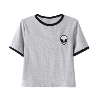 CROP TOP ALIEN MANCHES COURTES Fendax 0