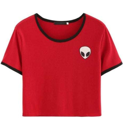 CROP TOP ALIEN MANCHES COURTES Fendax 0