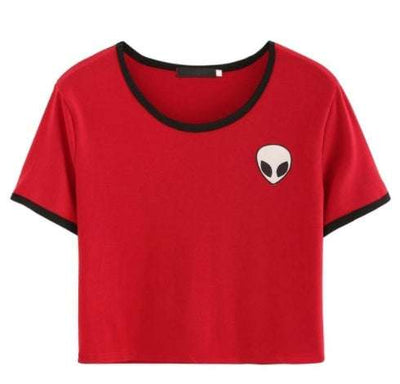 CROP TOP ALIEN MANCHES COURTES Fendax 0