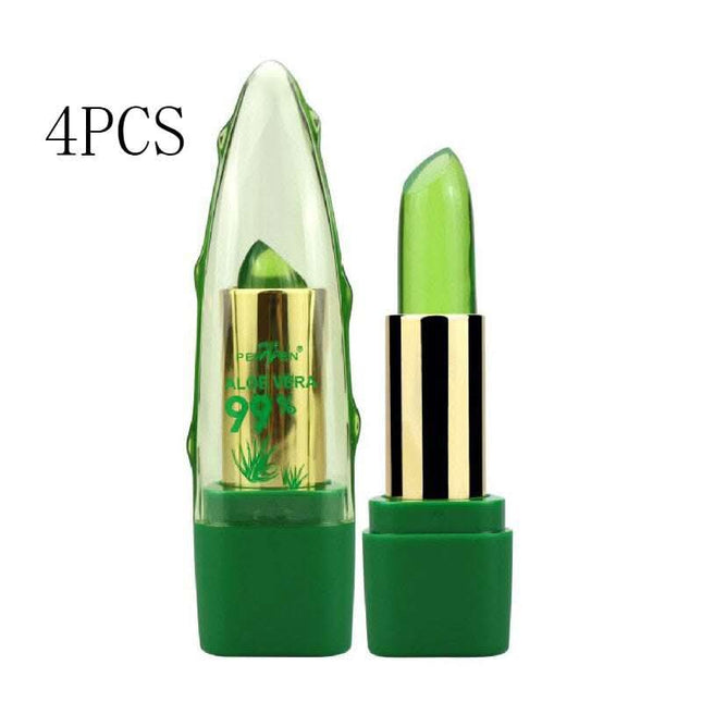 Aloe Vera Gel Color Changing Lipstick Gloss Moisturizer Anti-drying Desalination Fine-grain Lip Blam Care Fendax 0