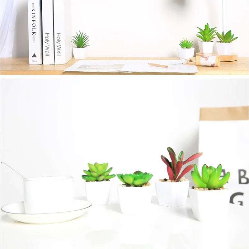 Simulated succulents mini potted plants