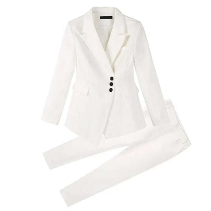 Women white Slim Pant Suits Fendax 0