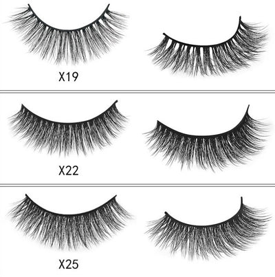 3 pairs of natural false eyelashes