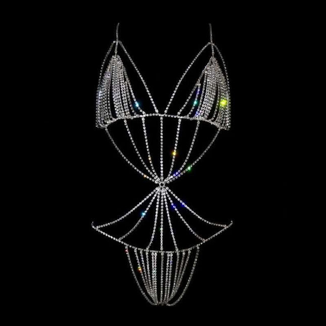 Rhinestone chest chain waist chain one chain Fendax 0
