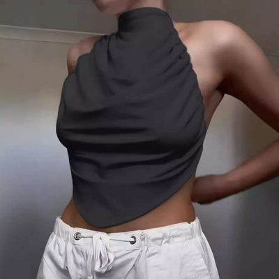 Halter Irregular Sexy Top Fendax 0