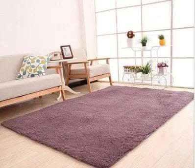 Living Room Rug Area Solid Carpet Fluffy Soft Home Decor White Plush Carpet Bedroom Carpet Kitchen Floor Mats White Rug Tapete Fendax 0