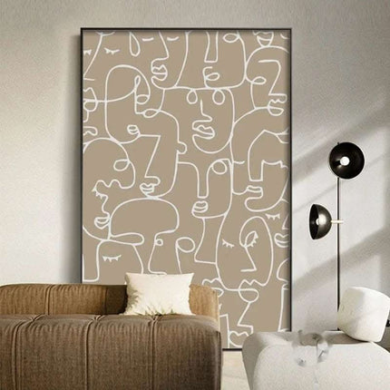 Living Room Sofa Background Wall Decorative Painting Mural Fendax 0